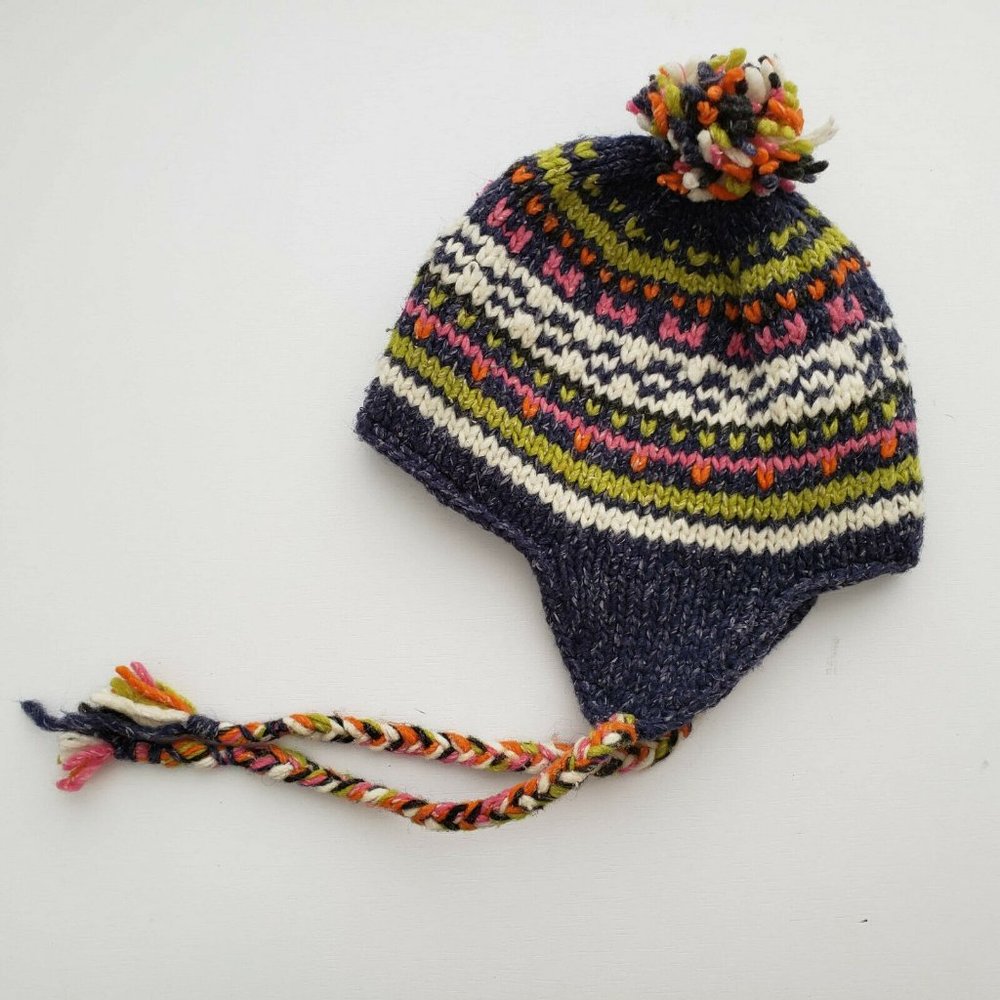 Artesanias Girls Wool Fleece Pom Pom Winter Tassel - Picture 6 of 6